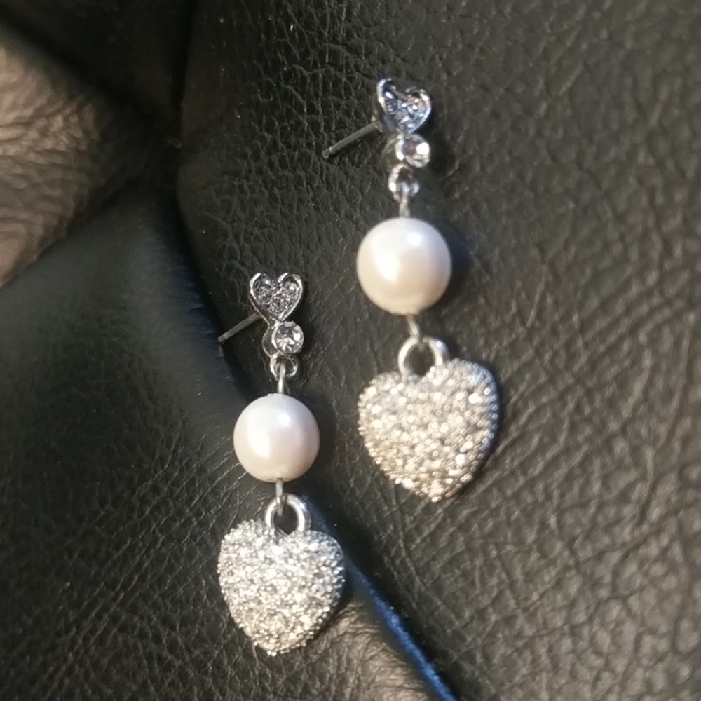 Heart Dangle Earrings